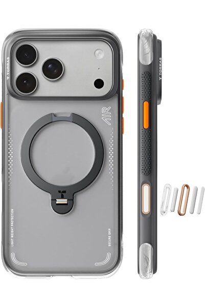 TORRAS Ostand Q3 Air,iPhone 17 Pro Case with 360°Rotating Magnetic Stand MagS...