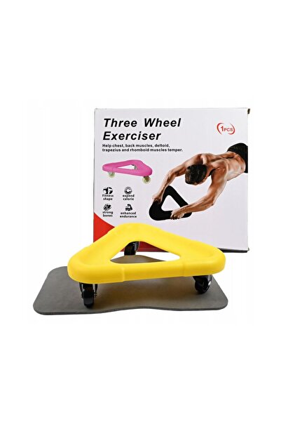 Cyber EXERCISE TRIANGLE ROLLER WHEEL ABDOMINAL MUSCLES CHEST BACK ARMS