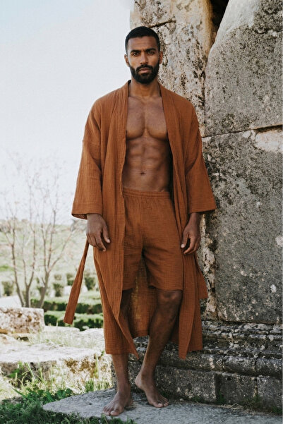 Mojo Summer Zeus %100 Pamuk Müslin Kimono