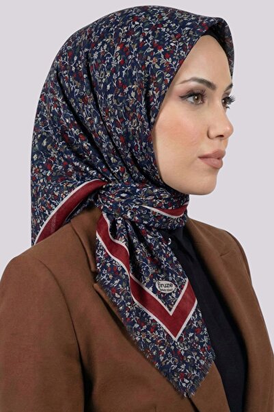 hadiora وشاح مزخرف بالزهور مع إطار 6511