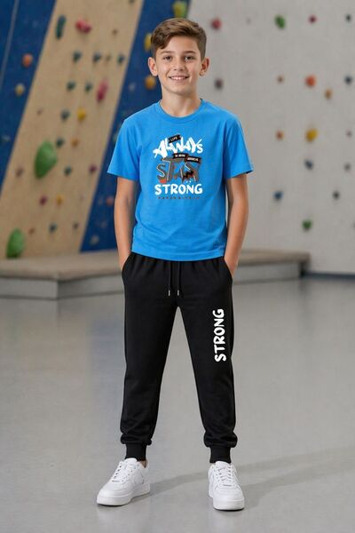 armicem ArmiKids Boy's New Season Πολύχρωμο T-Shirt με στάμπα και σετ με ριμπ...