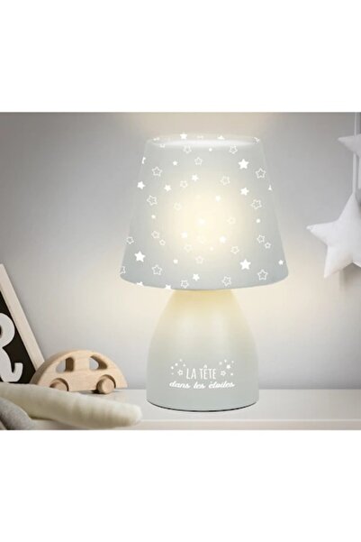 OEM Παιδικό Φωτάκι Νυκτός, Σχέδιο Αστέρι, Γκρι, 12.5x19εκ.