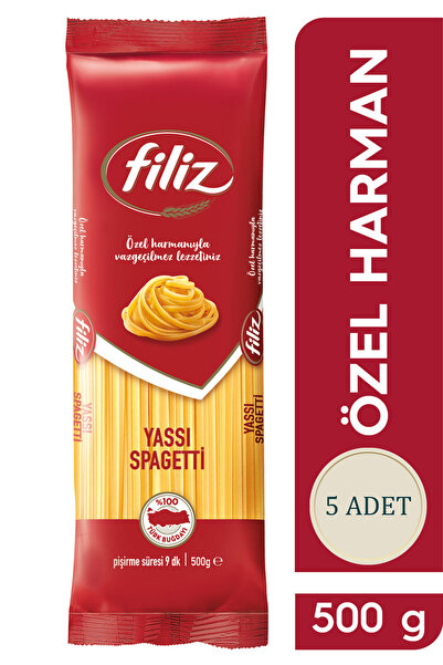 FİLİZ Yassı Spagetti Makarna 500 Gr - 5 Adet