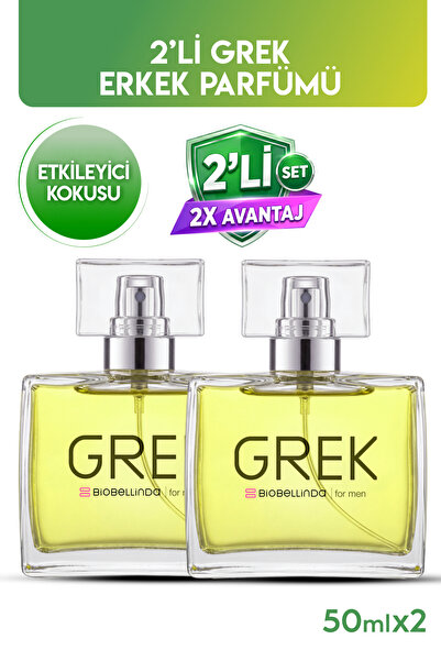 BioBellinda Grek Eau De Parfume For Men 50 ml (2'Lİ SET)