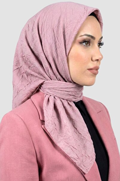hadiora وشاح نسائي فاخر من الخيزران باللون الوردي الفاتح