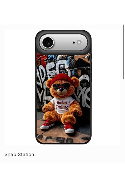 SNAPSTATIONRO Husa de protectie, MagSafe, iPhone 17 AIR - Cute_Monkey_Black