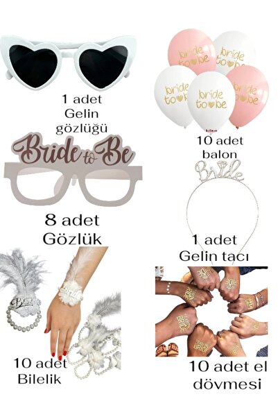 CAVAŞ sun hat Set complet de accesorii pentru petrecerea de despărțire a mire...