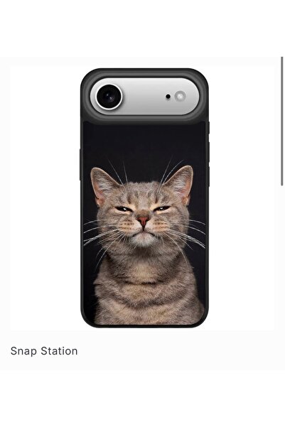 SNAPSTATIONRO Husa de protectie, MagSafe, iPhone 17 AIR - Cat_Smile