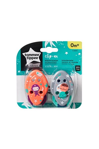 tommee tippee Emzik Askısı 2'li Clip-on Gri
