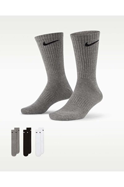 Nike Unisex U Nk Everyday Ltwt Crew - Πακέτο 3 ζευγαριών άνετων κάλτσες