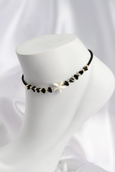 shopwave Black Color Starfish Motif Anklet