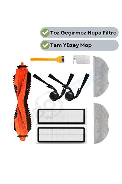 robotyedek Συμβατό για Xiaomi S40 OV81 (ΟΧΙ PRO) Ανταλλακτικό σετ σφουγγαρίστ...