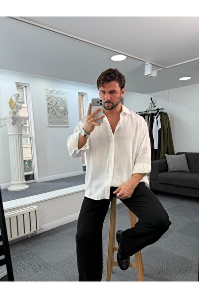 UTTBASİC LK Oversize Modal Gömlek