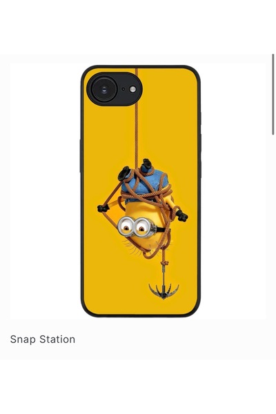 SNAPSTATIONRO Προστατευτική θήκη, MagSafe, iPhone 16E - Minion_Hanging