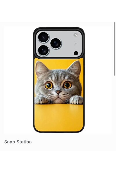 SNAPSTATIONRO Προστατευτική θήκη, MagSafe, iPhone 17 PRO MAX - Yellow_Cat_Kittie