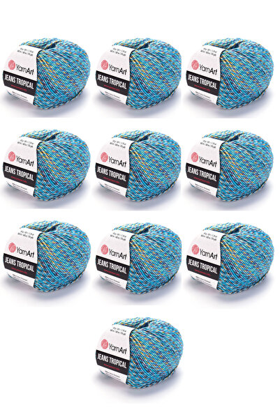 Yarnart Νήμα Πλεξίματος Τροπικό Τζιν 10 Τεμάχια (614) Λεπτό Νήμα Πλεξίματος Α...