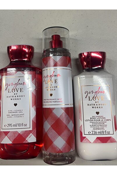 Bath & Body Works - جينجهام لوف - مجموعة من 3 قطع - تريو