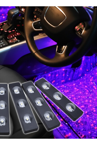 Generic طقم إضاءة داخلية للسيارة بتقنية LED يضيف أجواء أنيقة ومريحة داخل السي...