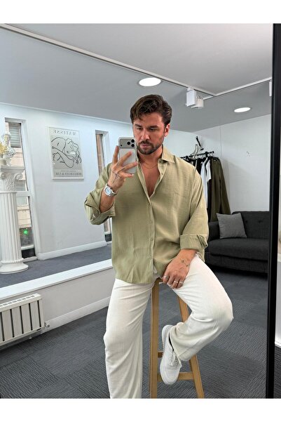 UTTBASİC LK Oversize Modal Gömlek