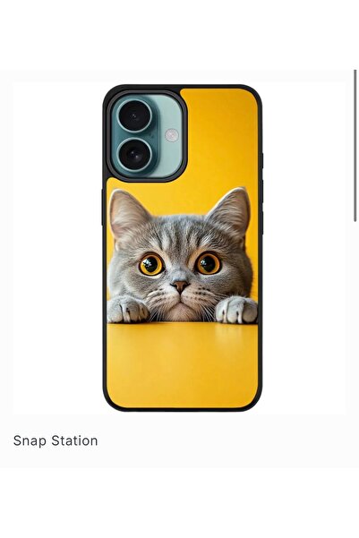 SNAPSTATIONRO Προστατευτική θήκη, MagSafe, iPhone 16 PLUS - Yellow_Cat_Kittie