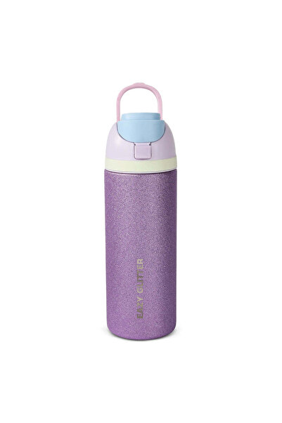 Eazy Kids Glitter Stainless Steel Water Bottle 720ml – Double Wall Insulated,...