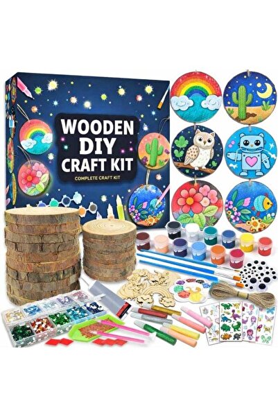 Maanys Glow-in-the-Dark Wooden Painting Kit for Kids (Ages 5–12)