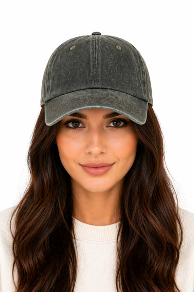HatClub Exclusive قبعة بيسبول قابلة للغسل للجنسين، لون كاكي، للاستخدام اليومي...
