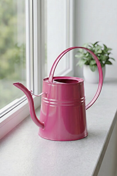 Desen Dekorasyon Sophia 2 Litre Metal Çiçek Saksı Sulama Kabı Pembe - Modern ...
