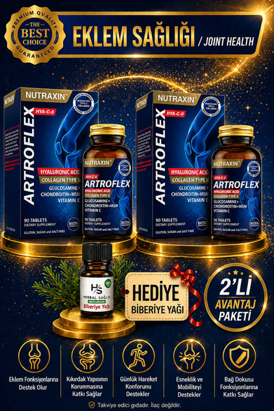 Nutraxin 2 Adet Artroflex HYA C II C Vitamini Ve Mineral Içeren 90 Adet Table...