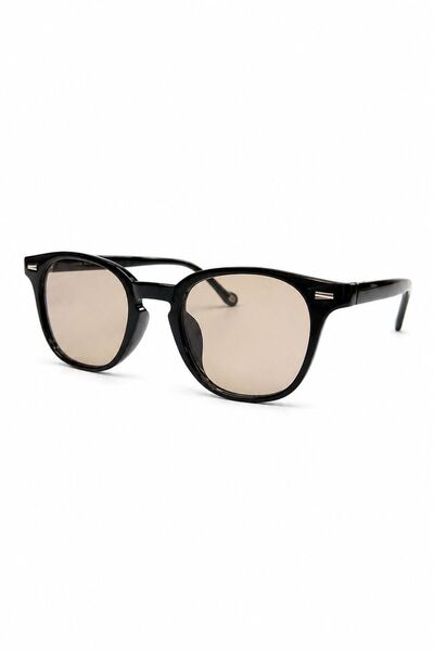 TomyHelf Siyah Çerçeveli Unisex Güneş Gözlüğü Nut Cam UV400 Premium Şık Model