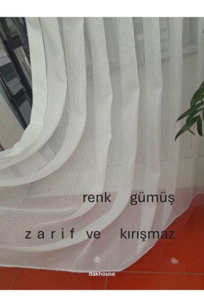 dakhouse TÜL zra623 kırışmaz gümüş ve ekru renk mevcut seçim yapınız KIRIŞMAZ