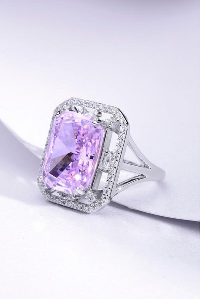 innuendo jewelery 925 Ayar Gümüş Baget Kesim Taşlı Şık Yüzük