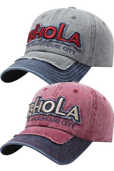Mood Agenda Unisex Vintage Bhola Embroidered Adjustable Baseball Cap Hat Set ...
