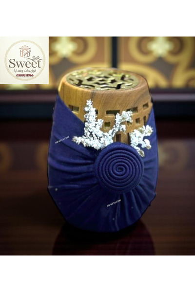 Sweet توزيعات مباخر 12 قطعة بتغليف قماش ( تغير القماش حسب الطلب )