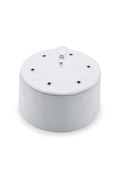 Sarıkhane Imam Kalıp Sarık Takkesi - White - Felt