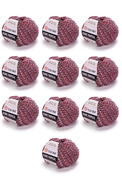 Yarnart Νήμα Πλεξίματος Τροπικό Τζιν 10 Τεμάχια (619) Λεπτό Νήμα Πλεξίματος Α...
