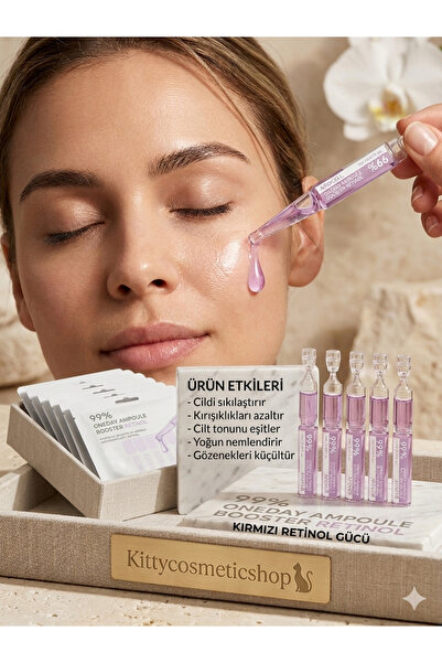 AROCELL 99% Oneday Booster Ampoule(Retinol), 1ML X 5 ADET(Retinol İçeren Güçl...