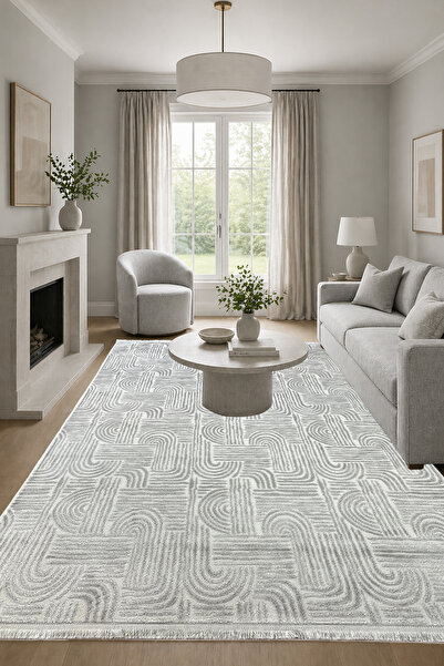 ünalcarpet 4 Metrekare - 6 Metrekare %100 Akrilik (Yün) Salon Oturma Odası Mu...