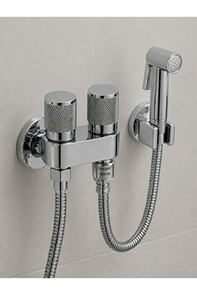 GenelTedarik Double Taharet Faucet Chrome