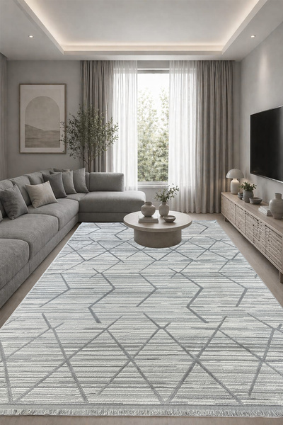 ünalcarpet 4 Metrekare - 6 Metrekare %100 Akrilik (Yün) Salon Oturma Odası Mu...