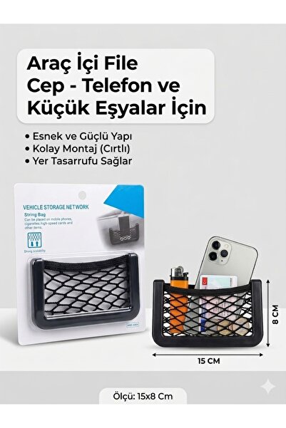 cardarb File Ceplik Araç İçi File Çep Organizer