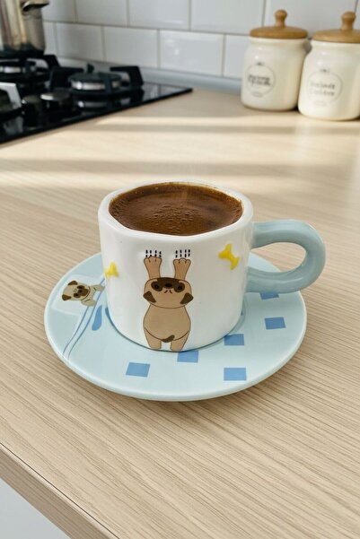 Bereketli Store Figürlü 2’li Porselen Kahve Fincanı Takımı 140 ml – Sevimli T...
