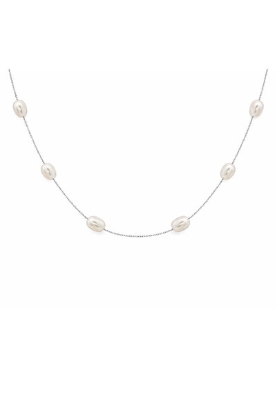 Bijuteria SORELLY Ασημένιο κολιέ με μαργαριτάρια