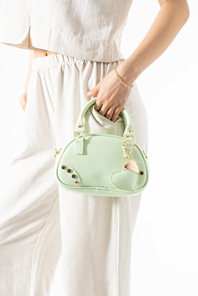 Adox Çanta ΤΣΑΝΤΑ ΧΕΡΙΟΥ ΚΑΙ ΩΜΟΥ ΓΥΝΑΙΚΕΙΑ ISO MODEL KALP CHARMLI ΠΡΑΣΙΝΗ ΜΕΝΤΑ