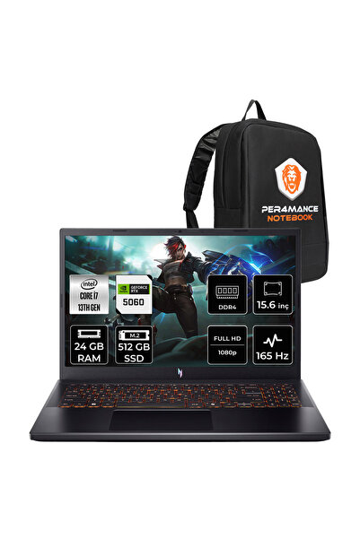 ACER Nitro V15 i7 13620H 24GB 512GB SSD RTX5060/8GB 15.6" FHD 165Hz FDOS Gami...