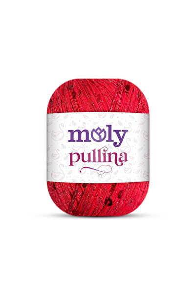 Moly Pullina Kuka Simli Pullu Örgü İpi 50 gr 145 metre 1 Adet Color:14