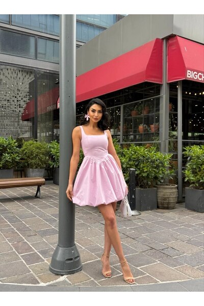 REELMODA ΓΥΝΑΙΚΕΙΟ ΒΑΜΒΑΚΙΝΟ ΚΑΛΟΚΑΙΡΙΝΟ ΦΟΡΕΜΑ ΜΕ ΤΙΡΑΝΤΕΣ, ΣΤΡΑΠΤΟΜΕΝΗ ΜΕΣΗ...