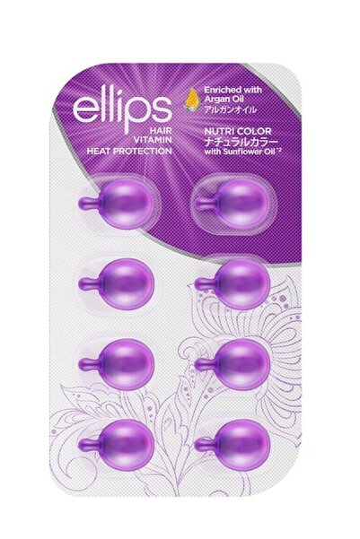 Ellips Nutri Color, Hair Vitamin Heat Protection - 8 Pieces