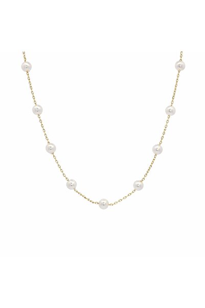 Bijuteria SORELLY Επιχρυσωμένη ασημένια αλυσίδα με μαργαριτάρια
