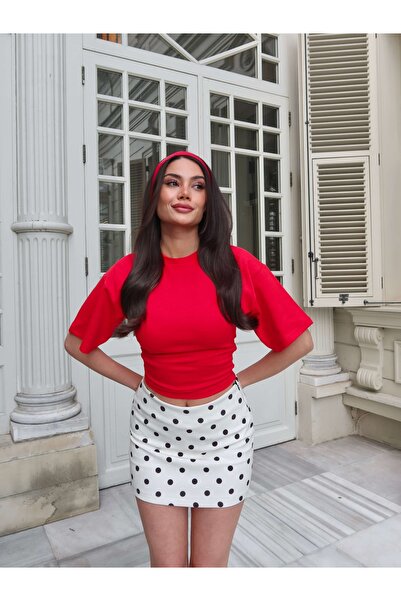 ESRAHELVACI Συλλογή EH Μίνι Φούστα Πουά